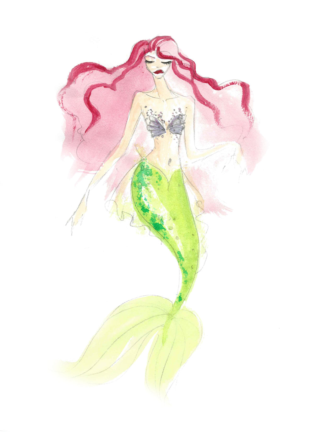 Ariel Mermaid Print-Entry