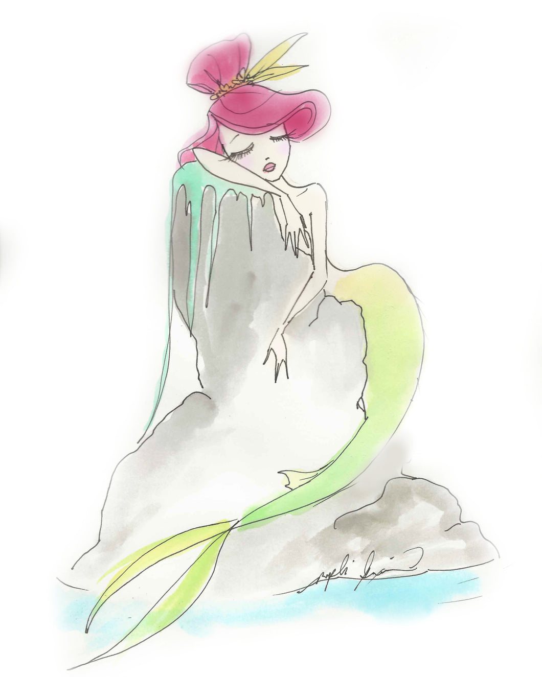 Mermaid Lagoon 3 Print - Entry